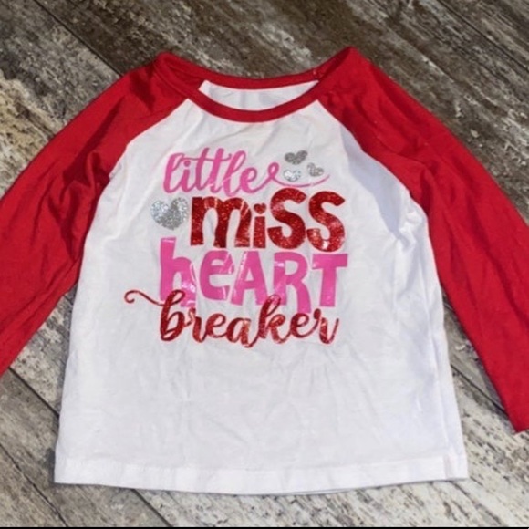 Girls valentines shirt size 12 Months - Picture 2 of 3